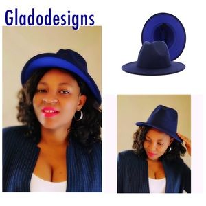 Unisex Fedora Hat two tone fedora hat cowboy hat